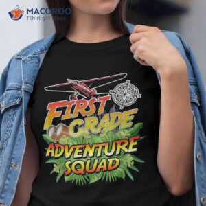 First Grade Adventure Squad – Safari Theme Teacher Team Shirt