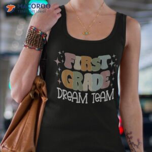 first grade dream team teacher retro shirt tank top 4