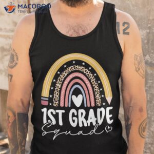 first grade squad 1st team retro day of school shirt tank top