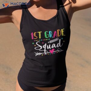 first grade squad back to school 1st teacher student shirt tank top 2