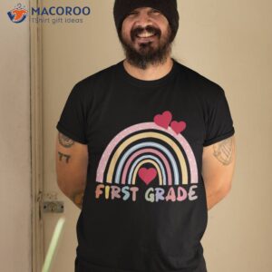 First Grade Teacher Student Rainbow Back To School Shirt