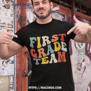 First Grade Team Back To School 1st Teacher Boys Kids Shirt