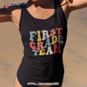 first grade team teacher student boys kids back to school shirt tank top 2