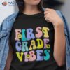 First Grade Vibes 1st Retro Teacher Back To School Shirt