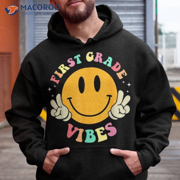 First Grade Vibes 1st Teacher Kids Day Of School Shirt