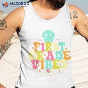 first grade vibes back to school team 1st teacher kids shirt tank top 3