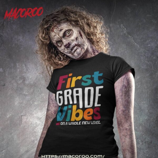 First Grade Vibes Vintage 1st Day Of School Team 1st Grade Shirt