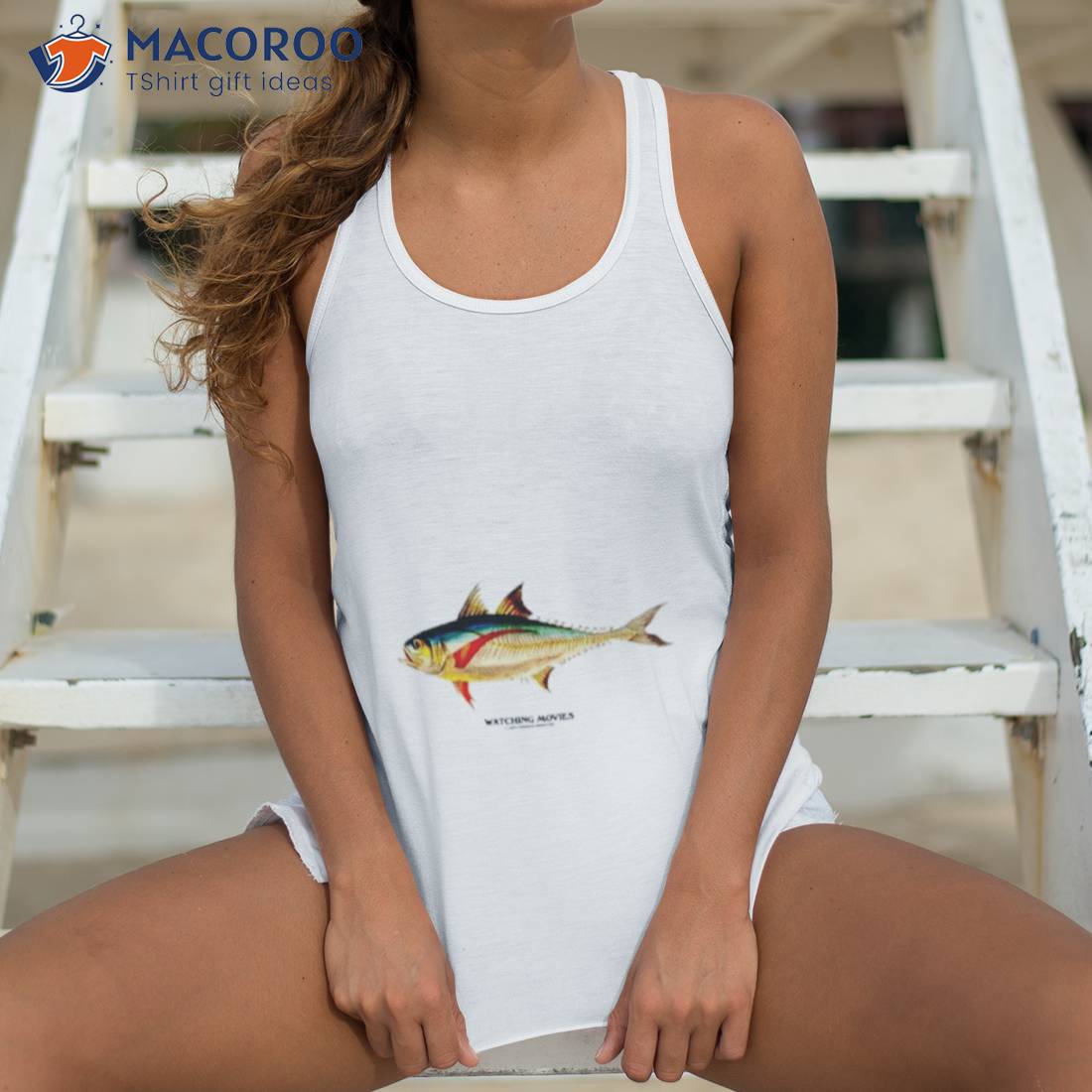 Fisherman Watching Movies Shirt Fisherman Watching Movies Shirt