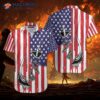 Fishhook American Flag Hawaiian Shirts