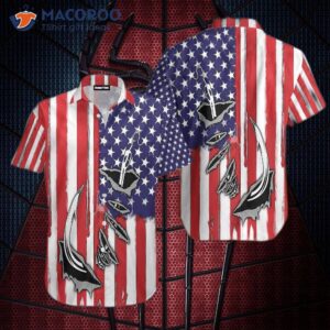 fishhook american flag hawaiian shirts 1