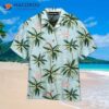 Flamingo And Palm Tree Tropical Pattern Hawaiian Shirts