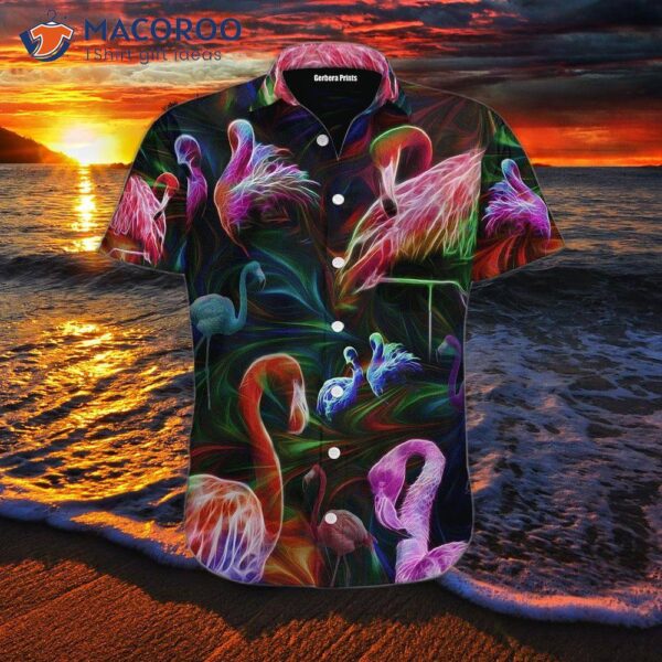 Flamingo-colored Hawaiian Shirts