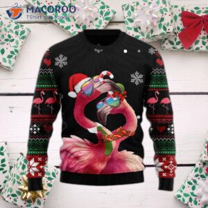 Flamingo Couple Ugly Christmas Sweater