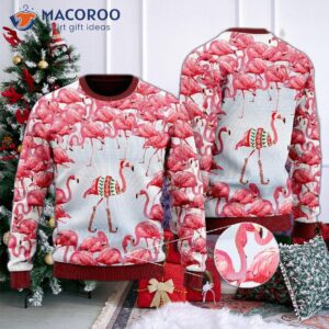 Flamingo Fa La Mingo Christmas Ugly Sweater