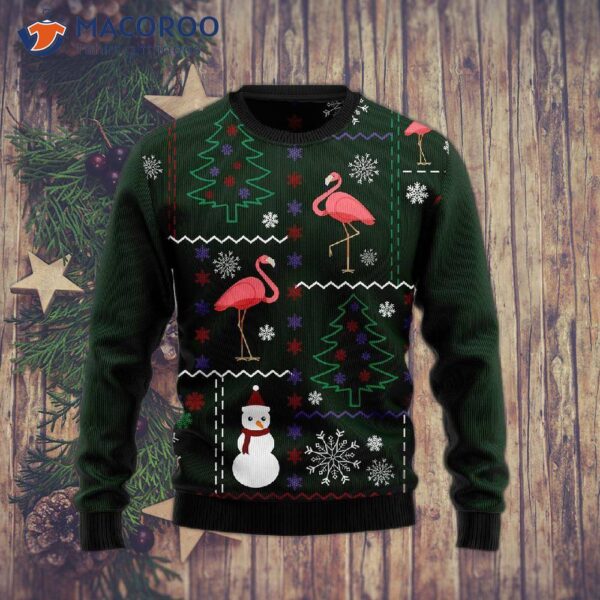Flamingo Lover Ugly Christmas Sweater
