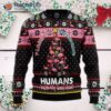 Flamingo Makes Me Happy Ugly Christmas Sweater