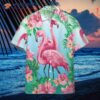 Flamingo-pink And Blue Hawaiian Shirts