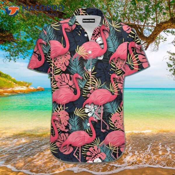 Flamingo Tropical Pink Hawaiian Shirts