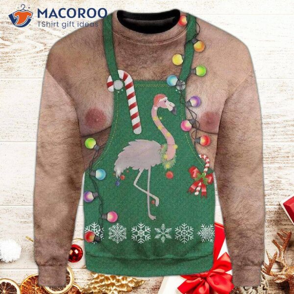 Flamingo Ugly Christmas Sweater