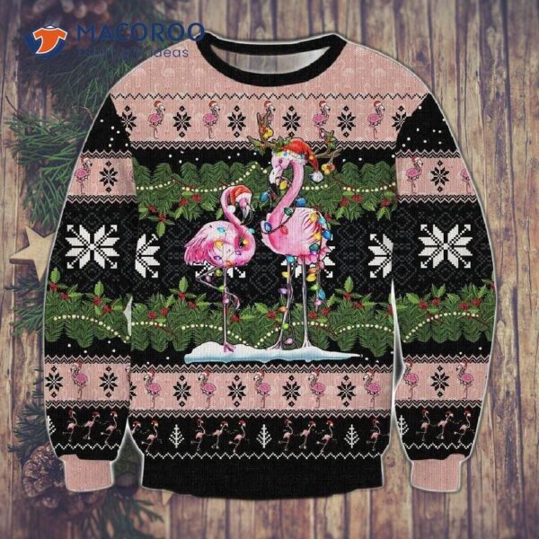 Flamingo Ugly Christmas Sweater