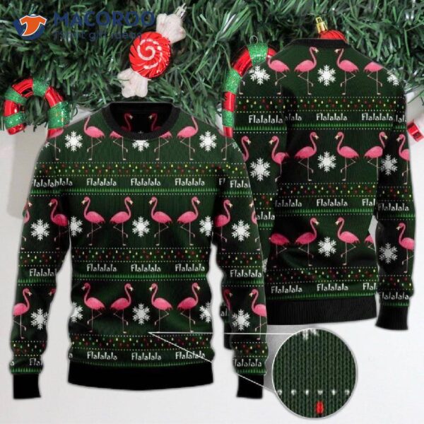 Flamingo Ugly Christmas Sweater