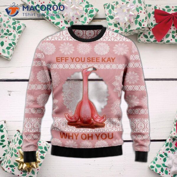 Flamingo, Why Oh You Ugly Christmas Sweater?