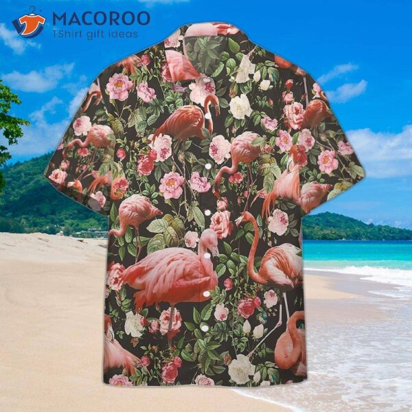 Floral And Flamingo Pink Hawaiian Shirts