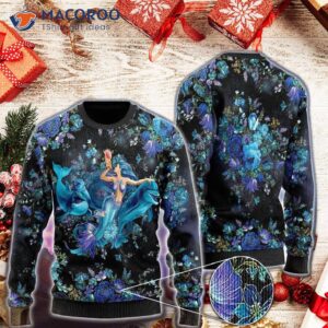 Floral Mermaid Ugly Christmas Sweater