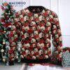 Floral Skull Ugly Christmas Sweater