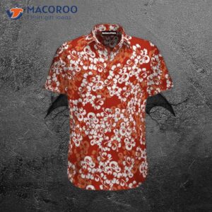 Flower-butterfly Red Hawaiian Shirts