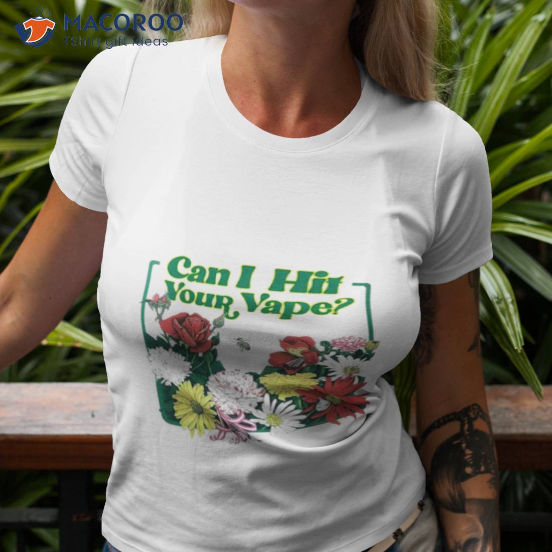 Flowers And Bee Can I Hit Your Vape Shirt Flowers And Bee Can I Hit Your Vape Shirt