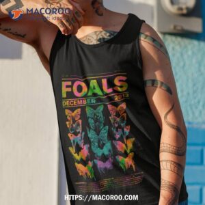 foals neon butterfly poster shirt tank top 1