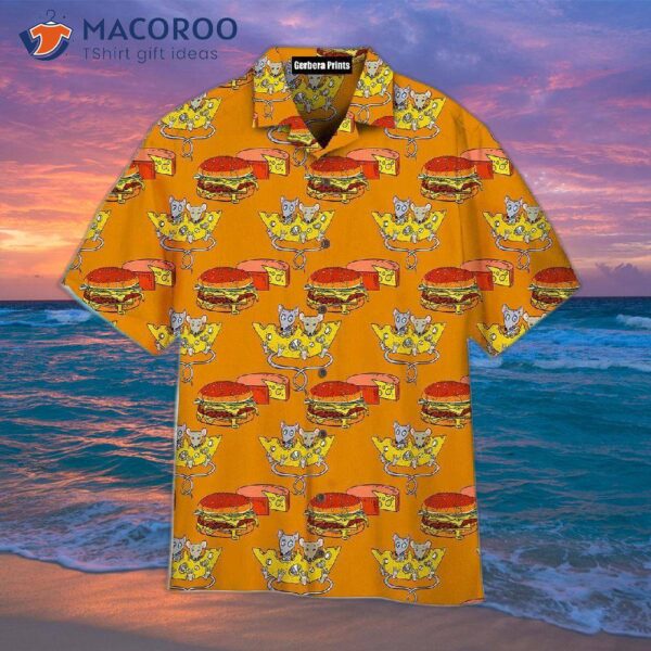 Food Is A Delicious Mood-booster, Like Hamburger And Hawaiian Shirt.