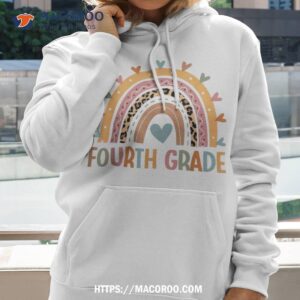 fourth grade rainbow girls boys teacher team 4th vibes shirt hoodie 2