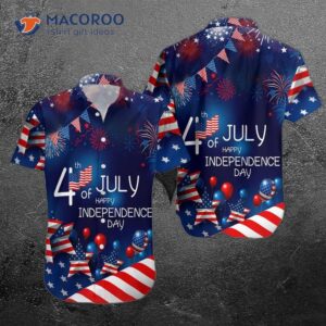 Fourth Of July American Flag Independence Day Patriotic Hawaiian Shirts