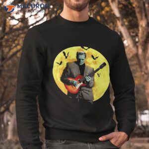 frankenguitar frankenstein plays electric guitar halloween shirt sweatshirt