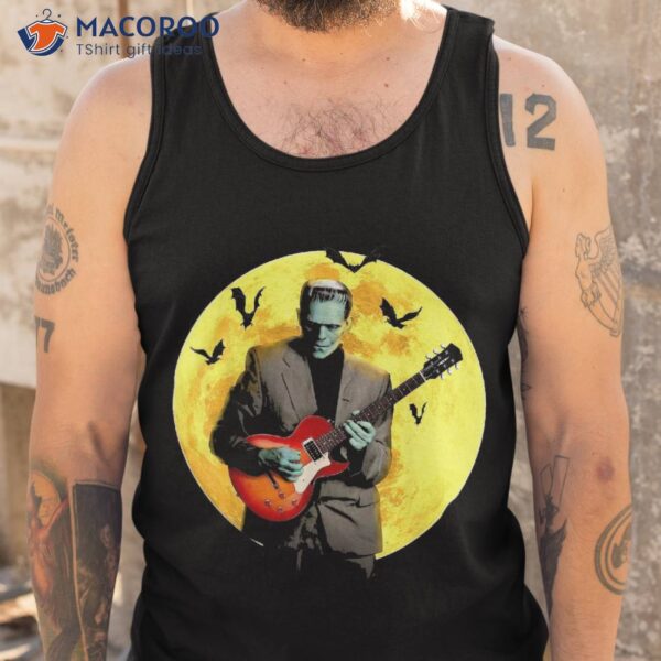 Frankenguitar Frankenstein Plays Electric Guitar Halloween Shirt