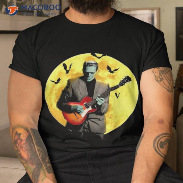 Frankenguitar Frankenstein Plays Electric Guitar Halloween Shirt