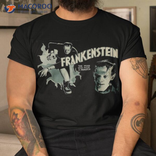 Frankenstein Halloween Horror Movie Vintage Monster Shirt