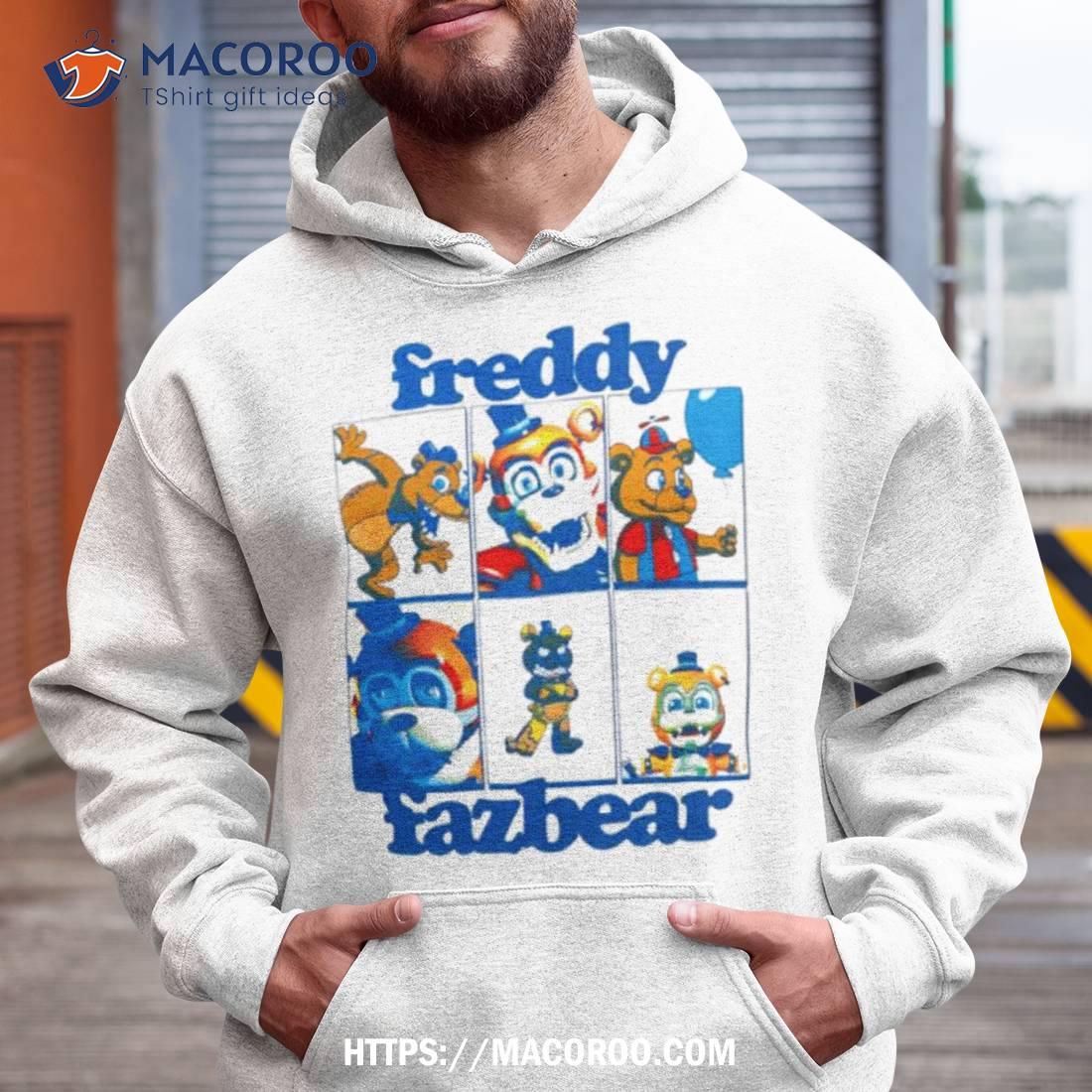 Freddy Fazbear Grid Boyfriend Fit Girls Shirt Freddy Fazbear Grid Boyfriend Fit Girls Shirt