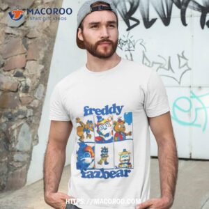 Freddy Fazbear Grid Boyfriend Fit Girls Shirt