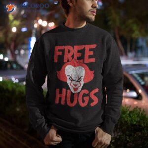 free hugs killer scary clown clothes for kids shirt sweatshirt
