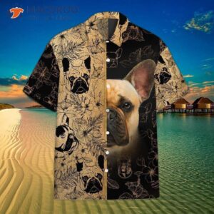 french bulldog black hawaiian shirts 0