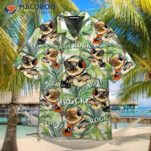 french bulldog on the rocks hawaiian shirts 1