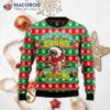 French Bulldog Wearing An Ugly Christmas Sweater, See You Eating Snacks.
