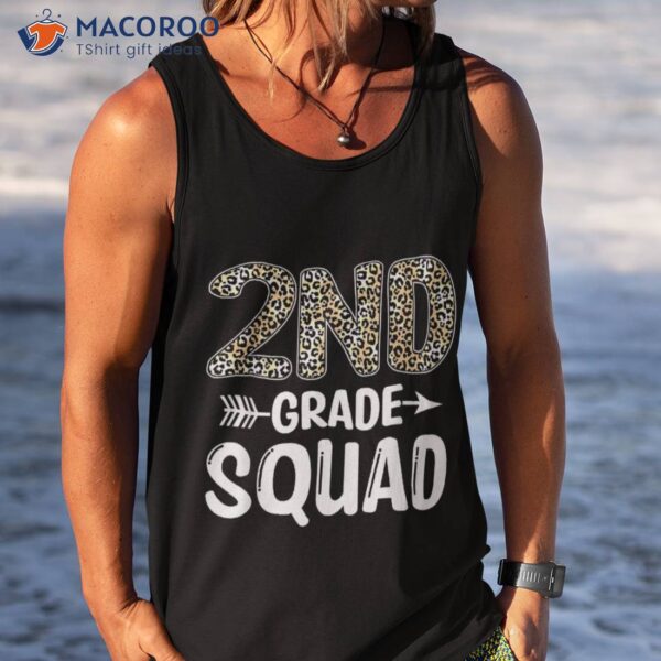 Funny 2nd Grade Squad Back To School Second Graders Teachers Shirt