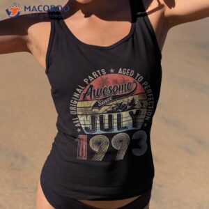 funny 30 year old july 1993 vintage retro 30th birthday gift shirt tank top 2