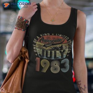 funny 40 year old july 1983 vintage retro 40th birthday gift shirt tank top 4
