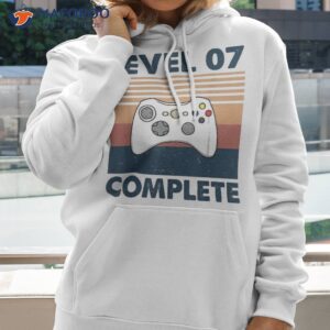 funny 7th wedding anniversary for couples level 7 complete shirt hoodie