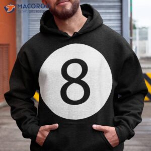 funny 8 ball magic billiards pool lazy halloween costume shirt hoodie